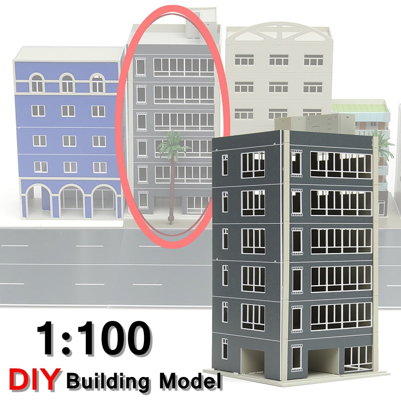 1:100 Outland Model Railway Layout Model House Residential Building 6 Layer HO 